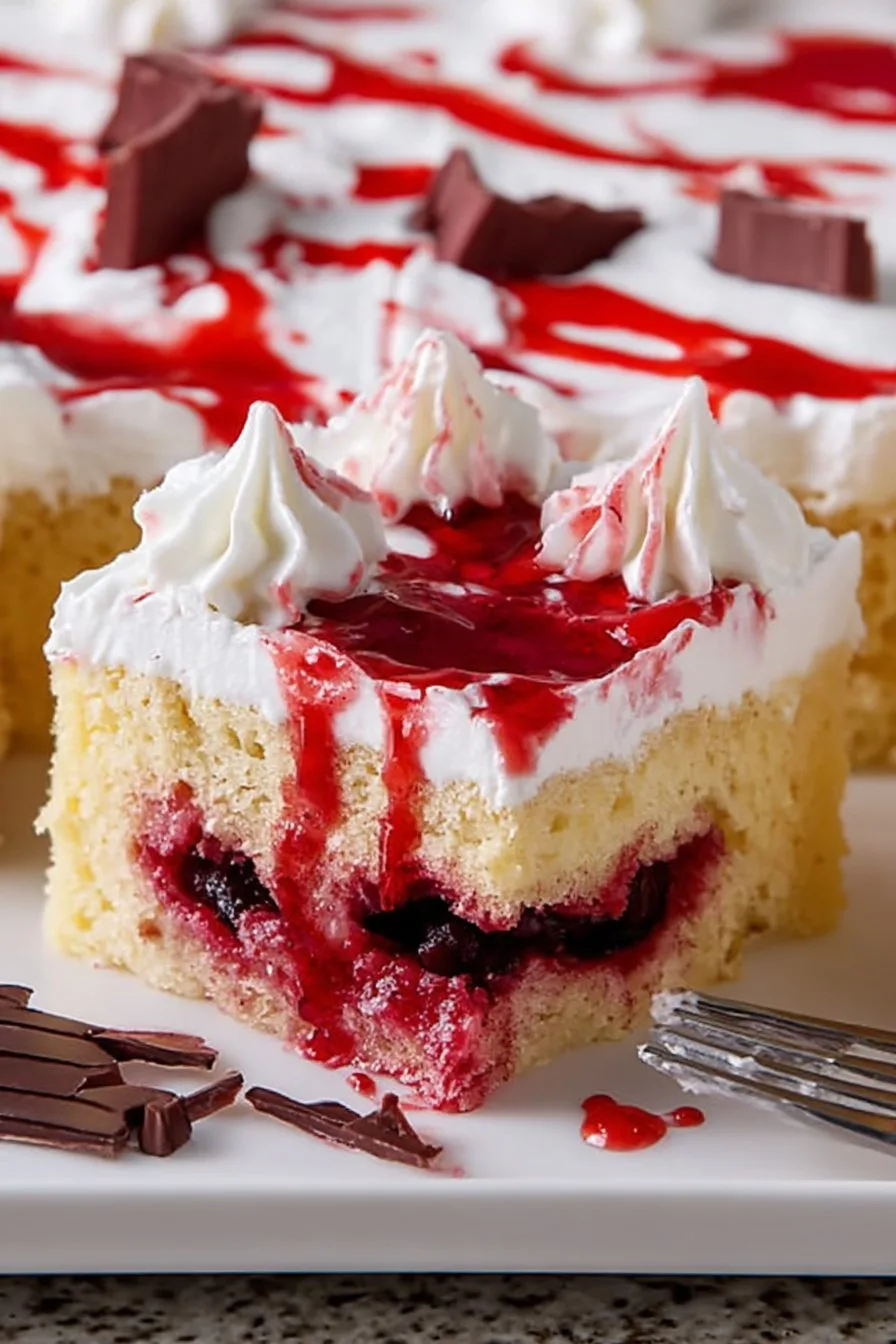 Vampire Poke Cake
