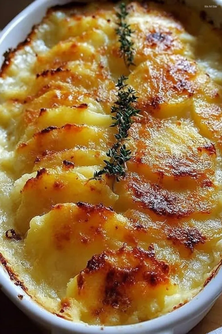 Cheesy Garlic Potatoes Gratin