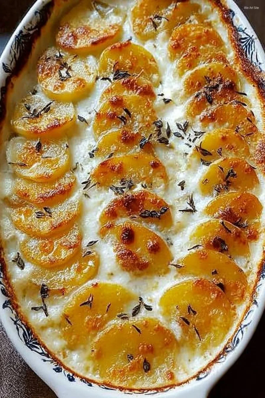 Cheesy Garlic Potatoes Gratin