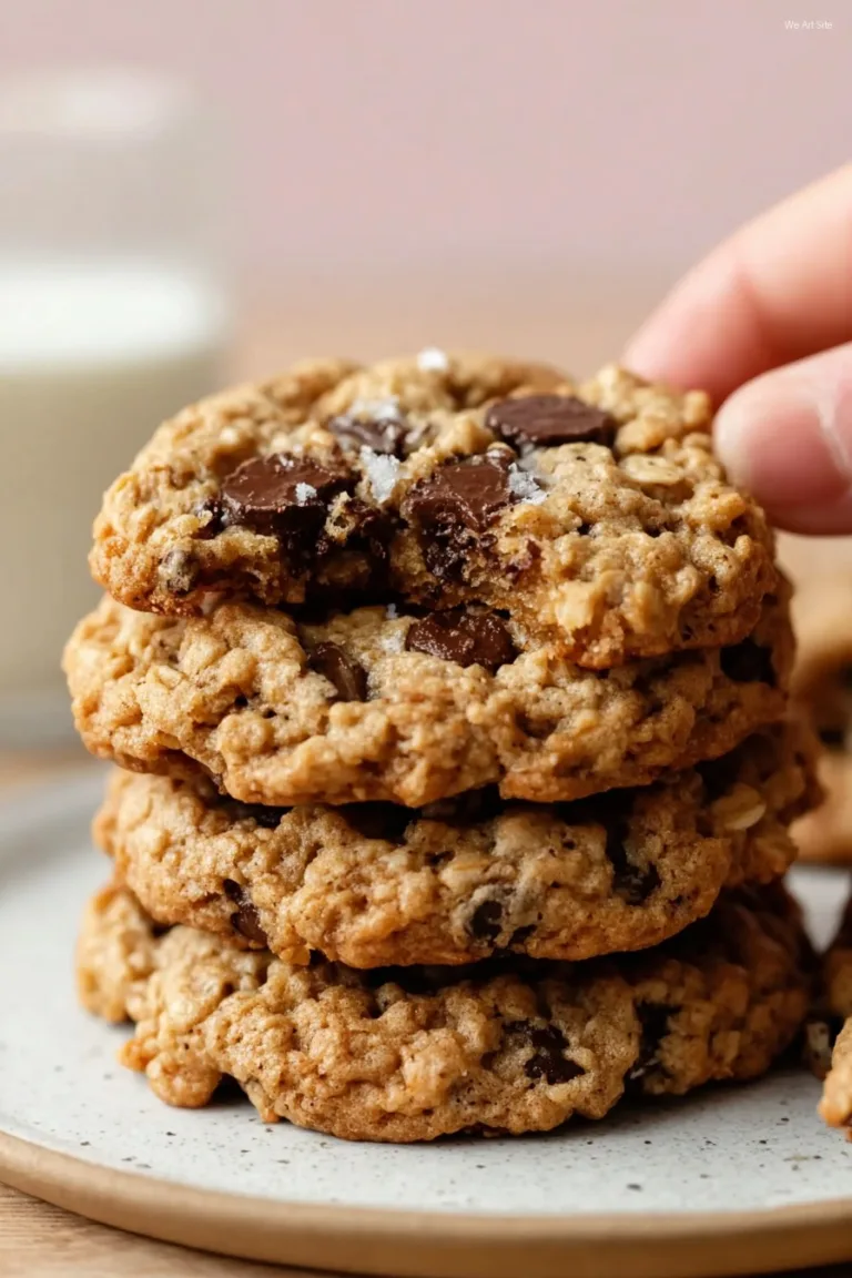 Chewy Oatmeal Chocolate Chip Cookies