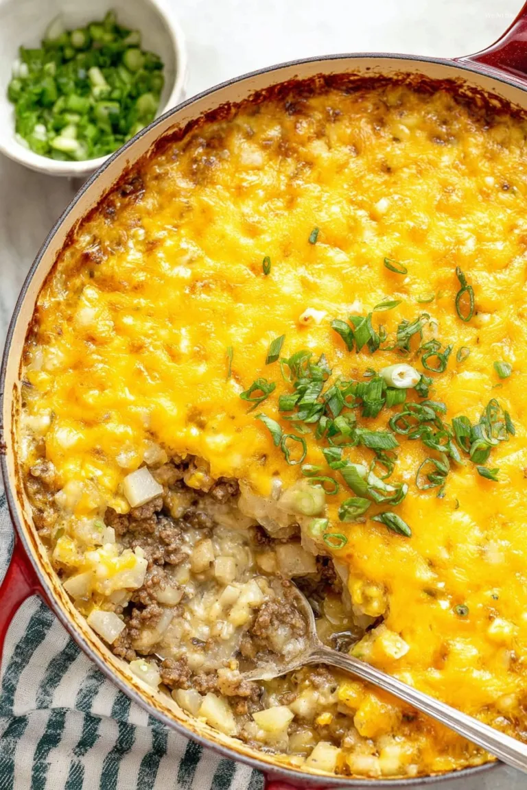 Easy Cheesy Hamburger and Potato Casserole