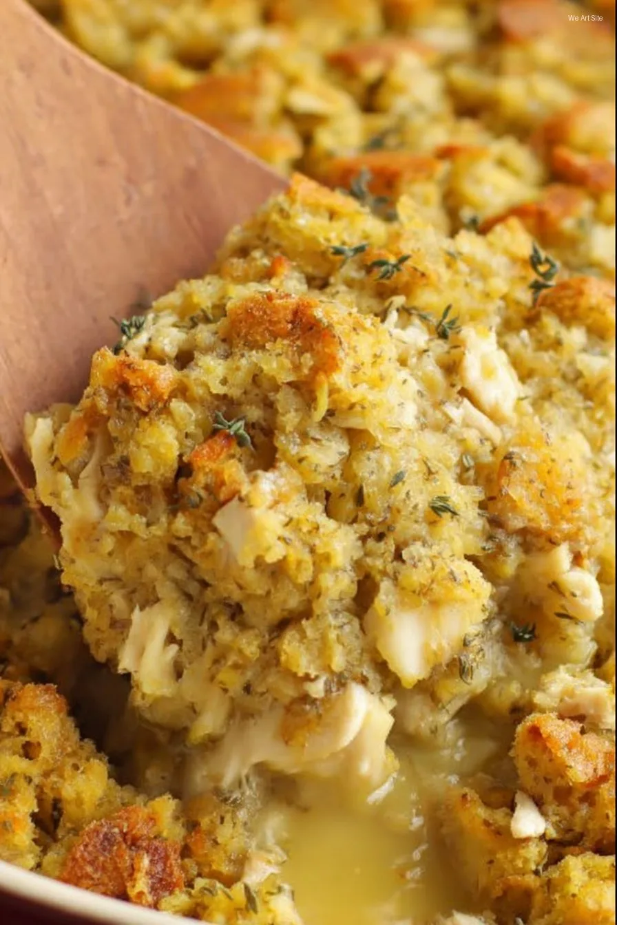 Easy Chicken Stuffing Bake