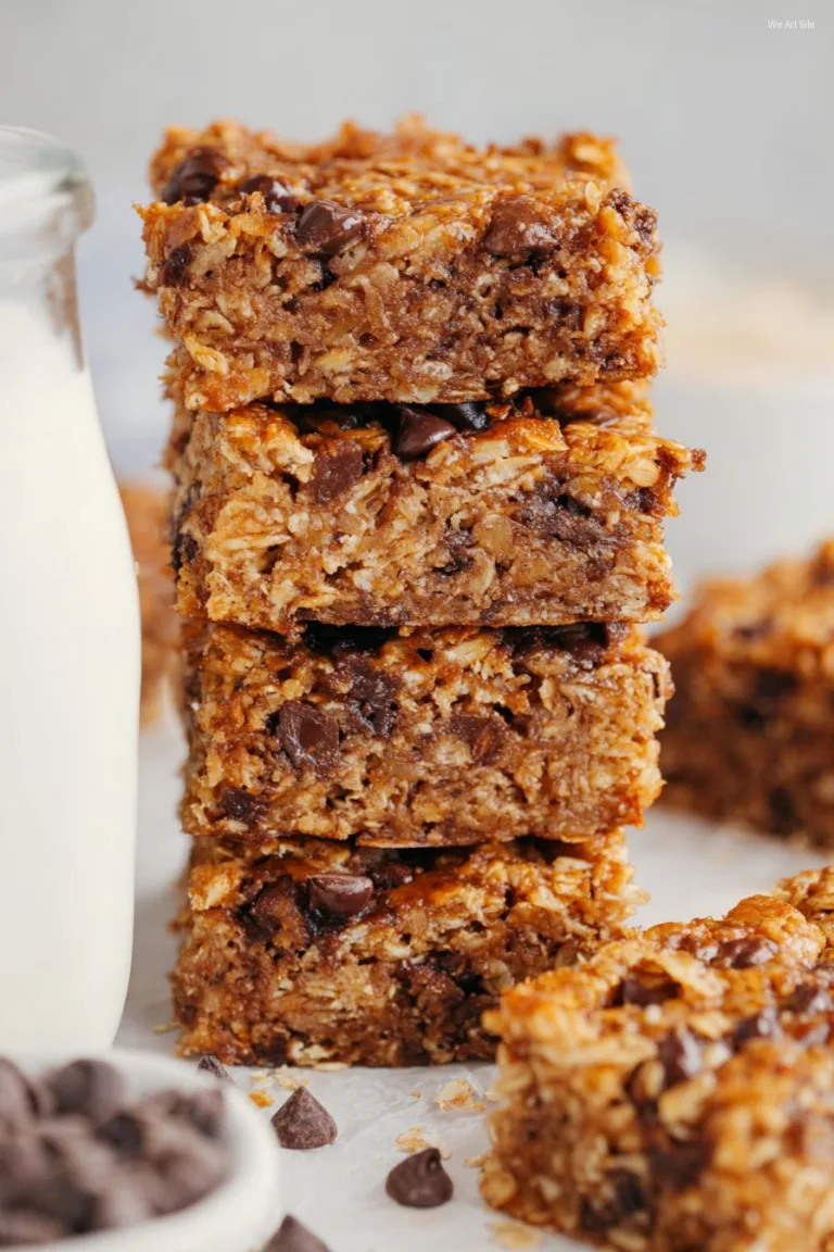 Healthy Chocolate Chip Oatmeal Bars