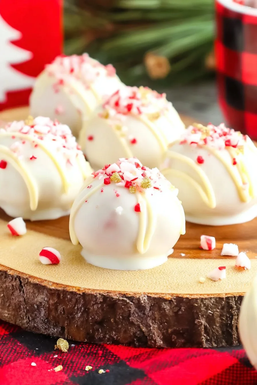 Peppermint Truffles With Cream Cheese
