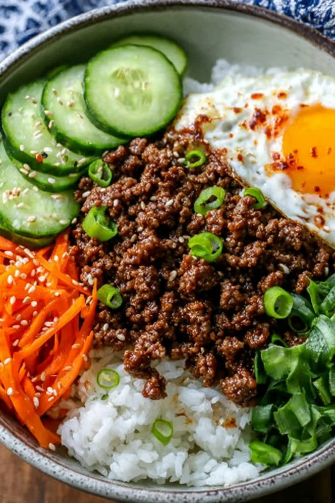 Quick & Easy Korean Ground Beef Bowl