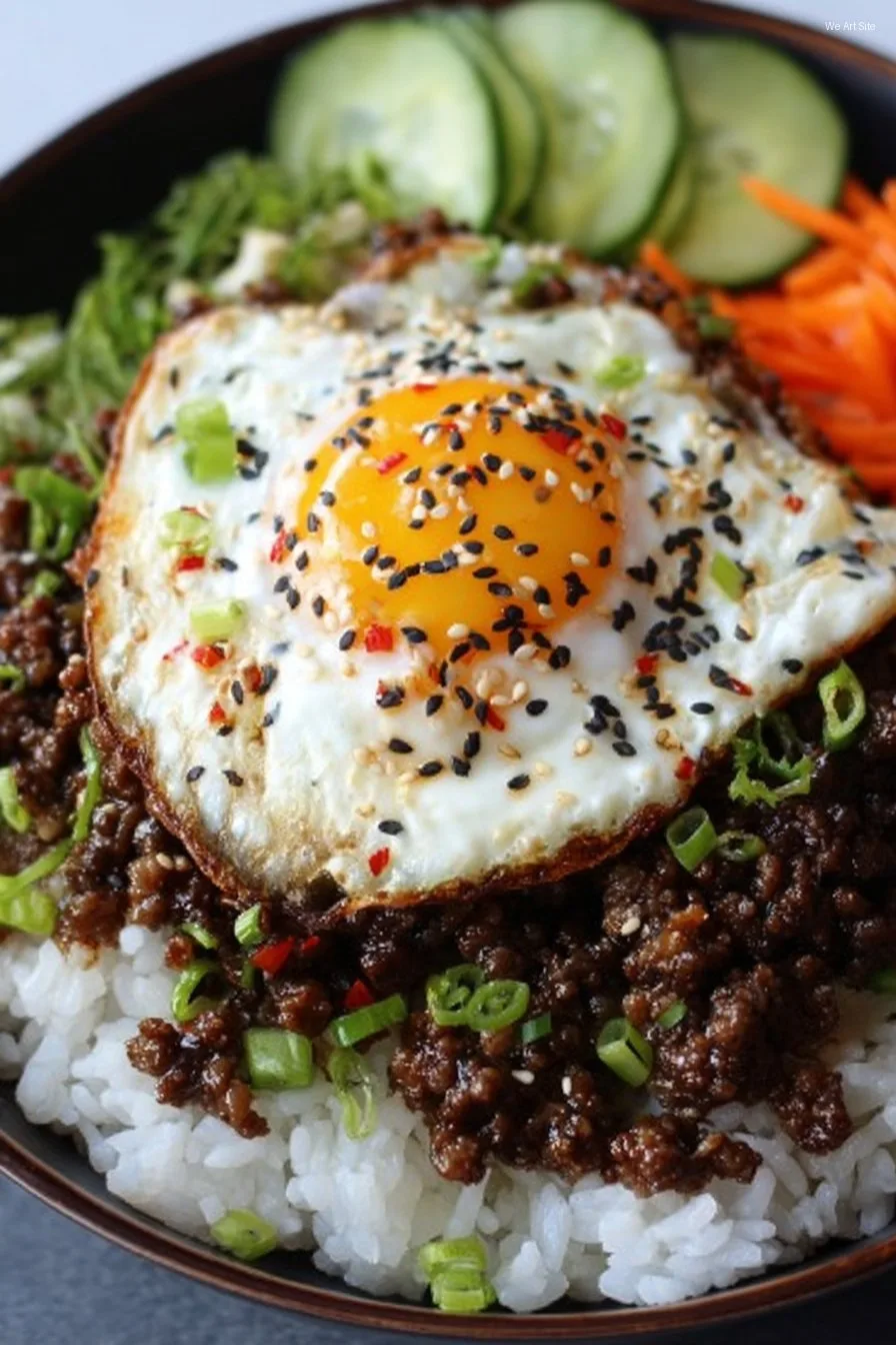 Quick & Easy Korean Ground Beef Bowl