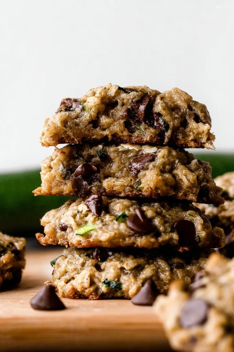 Zucchini Oatmeal Chocolate Chip Cookies
