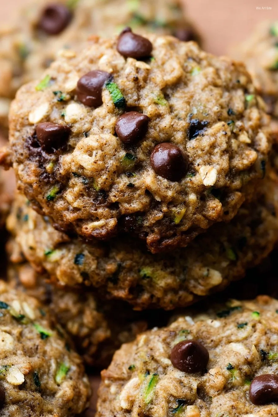 Zucchini Oatmeal Chocolate Chip Cookies