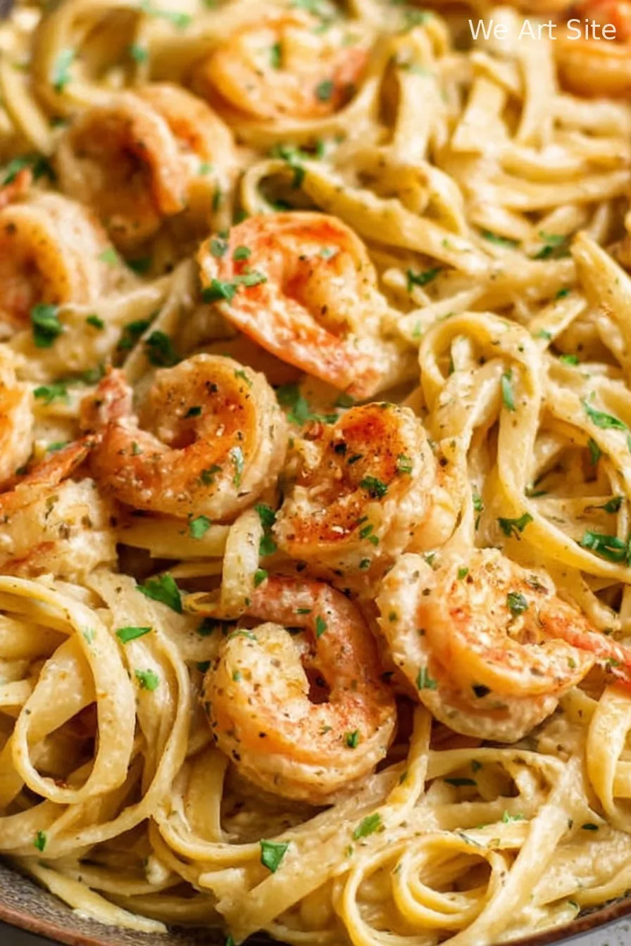 Creamy Garlic Shrimp Pasta