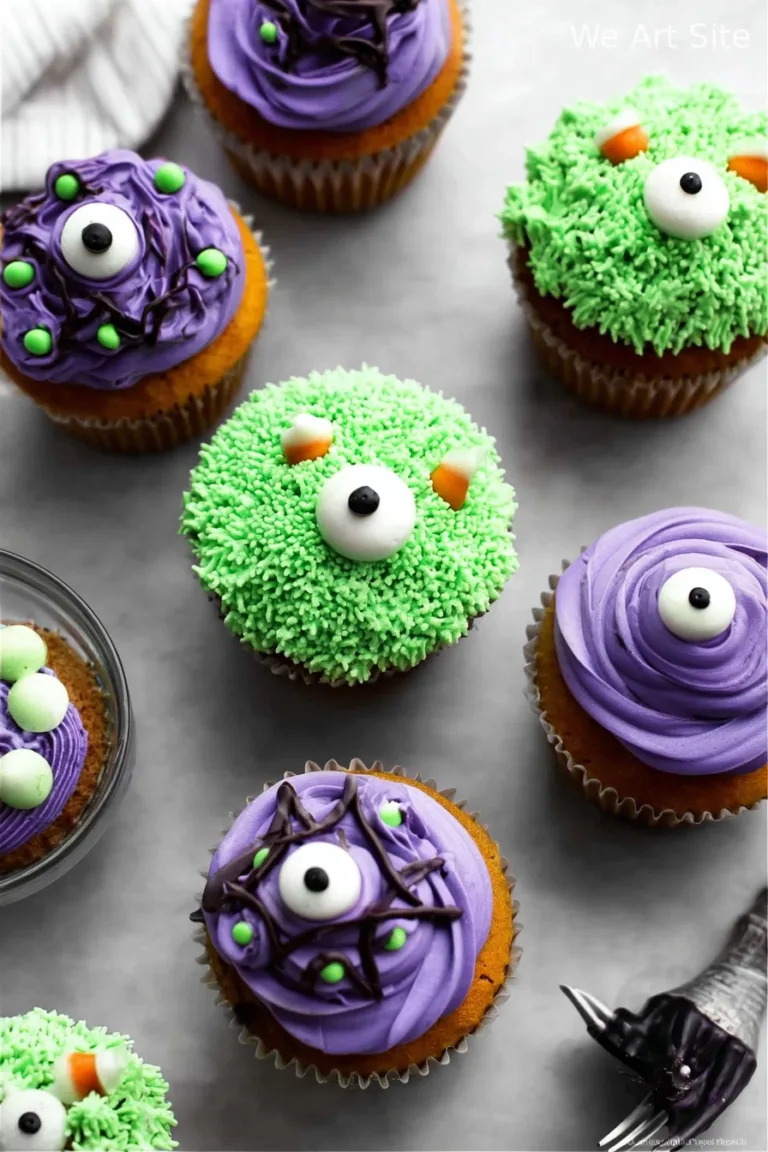 Decorated Halloween Cupcakes