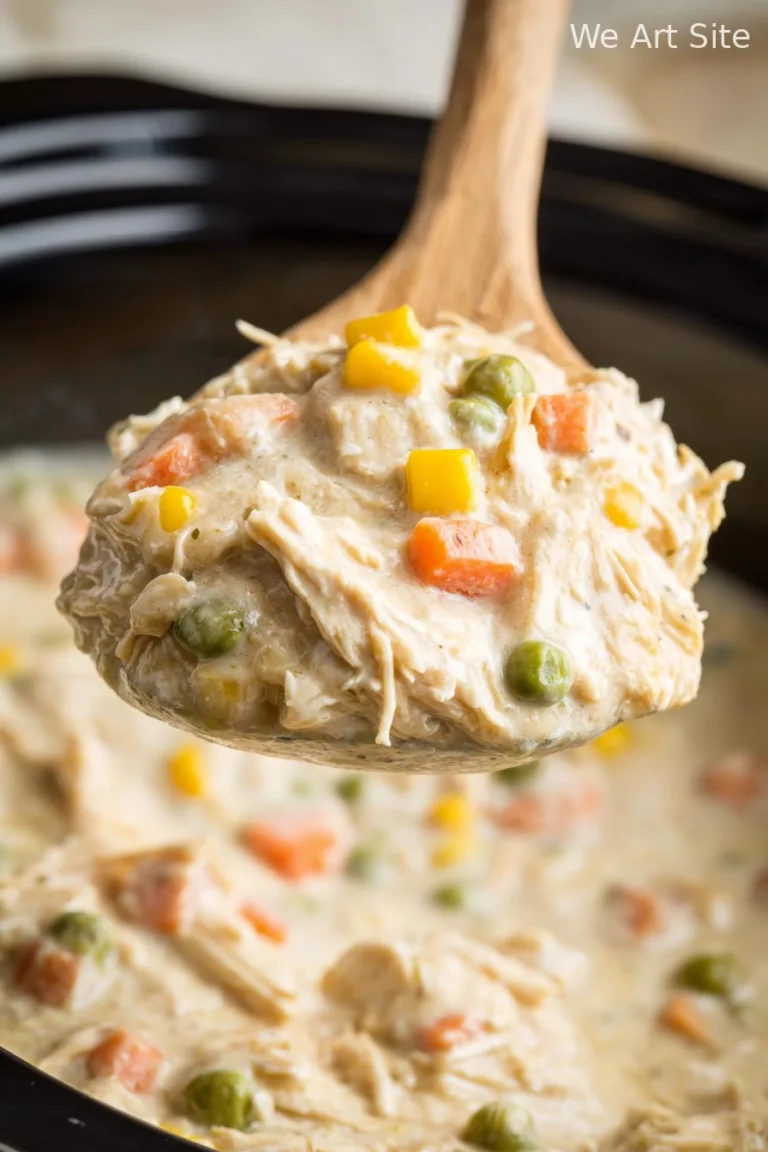 Easy Slow Cooker Chicken Pot Pie