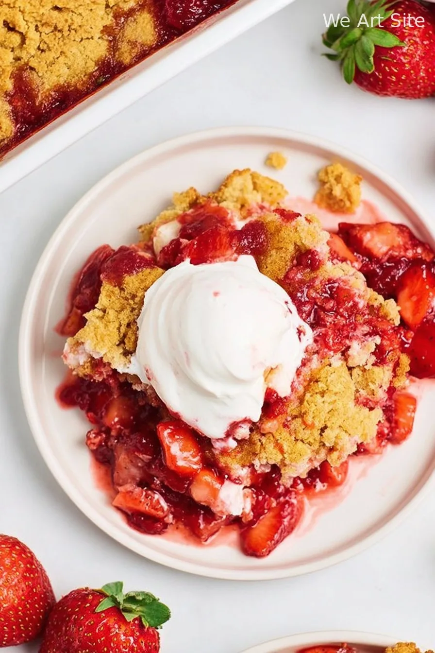 Easy Strawberry Dump Cake