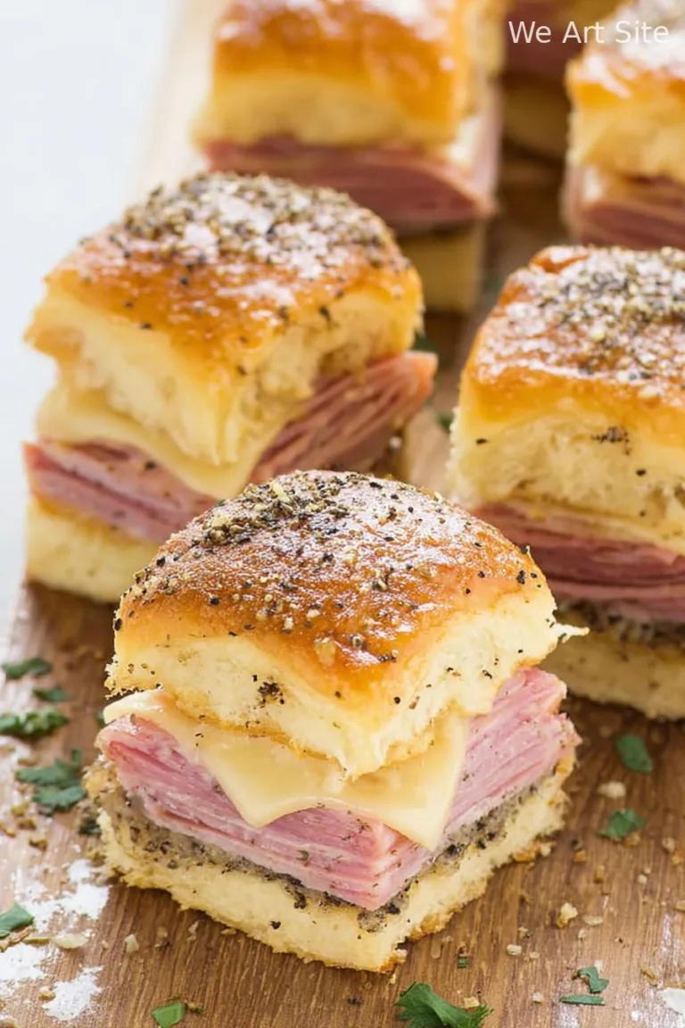 Ham and Cheese Sliders on Hawaiian Rolls