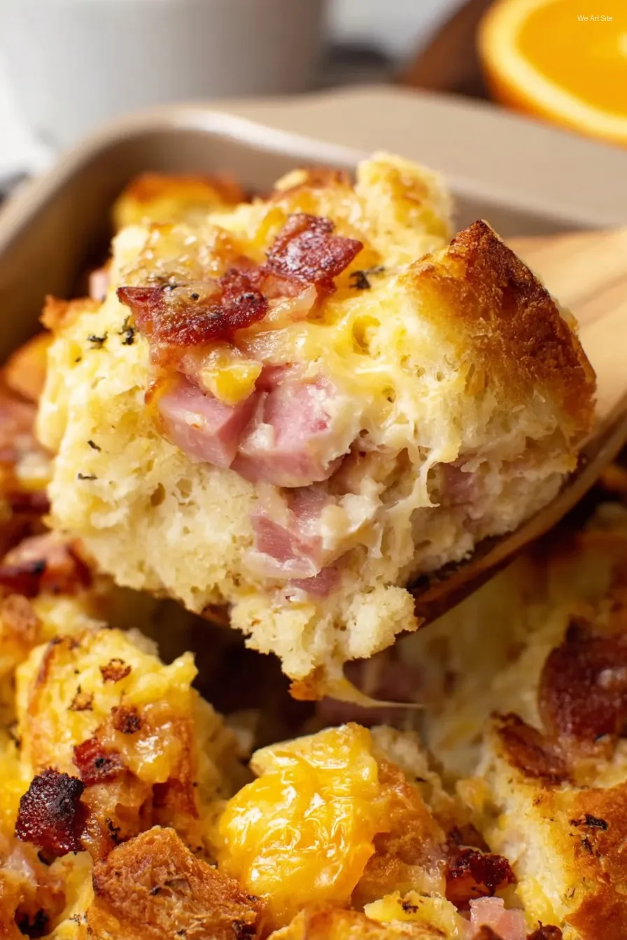 Ham and Cheese Strata