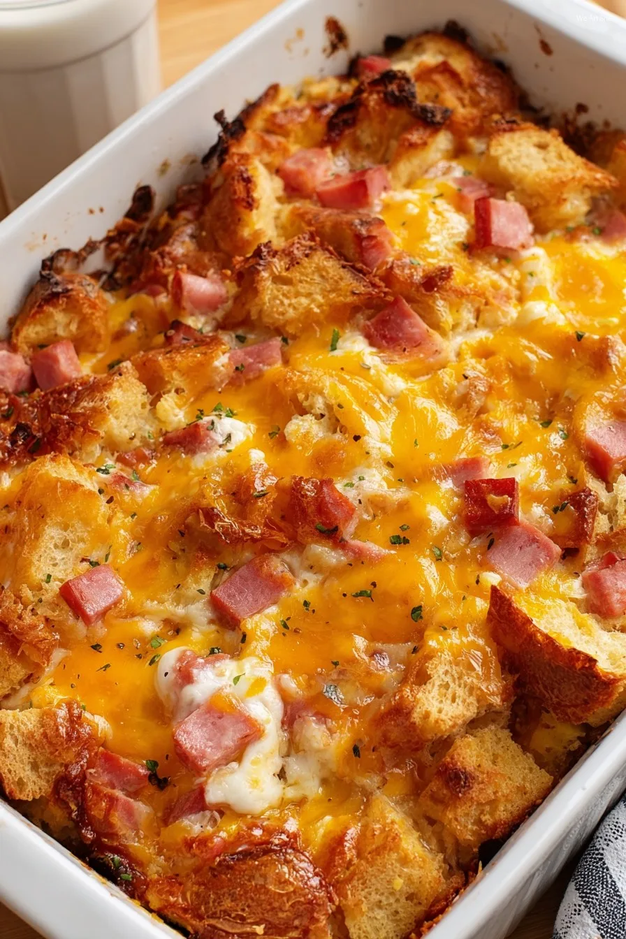 Ham and Cheese Strata