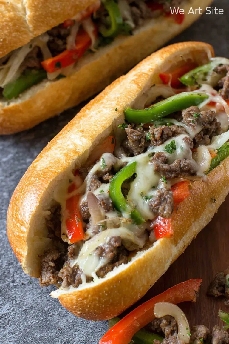 Philly Cheesesteak Recipe with Peppers and Onions