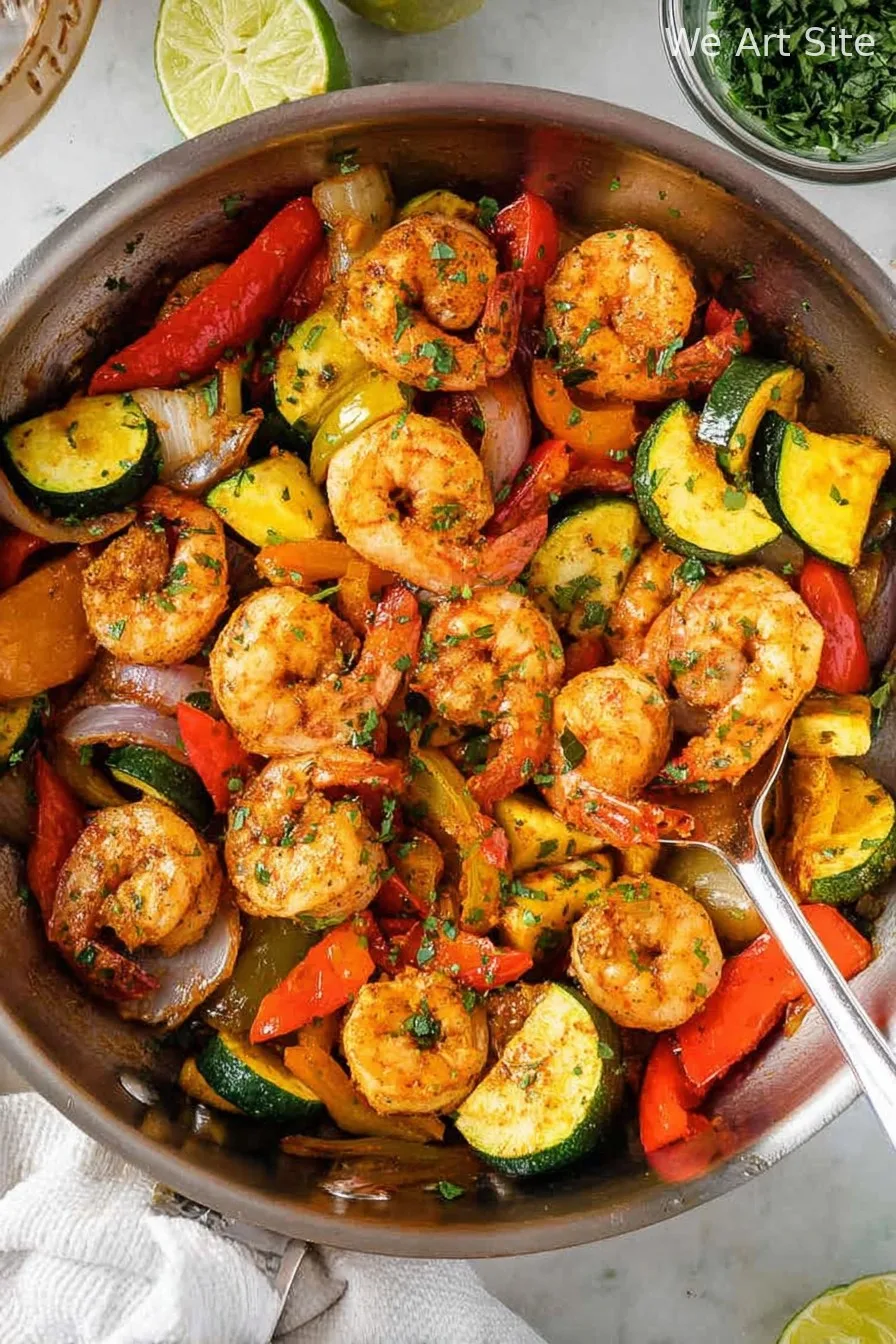 Shrimp and Vegetables Skillet