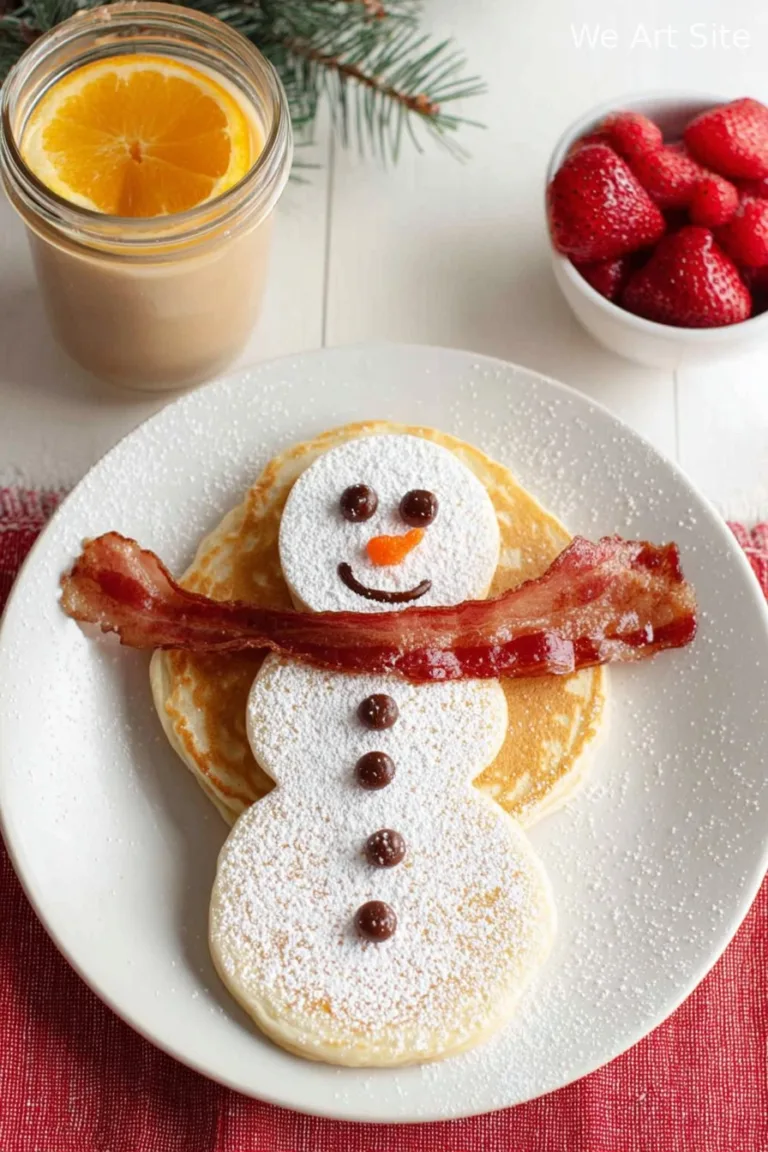 Snowman Pancakes