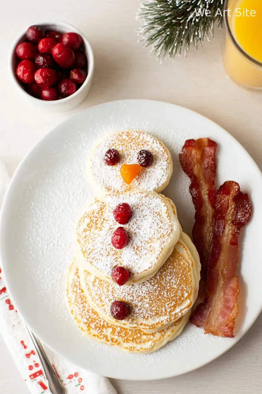 Snowman Pancakes