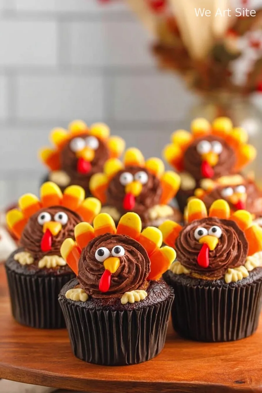 Turkey Cupcakes For Thanksgiving