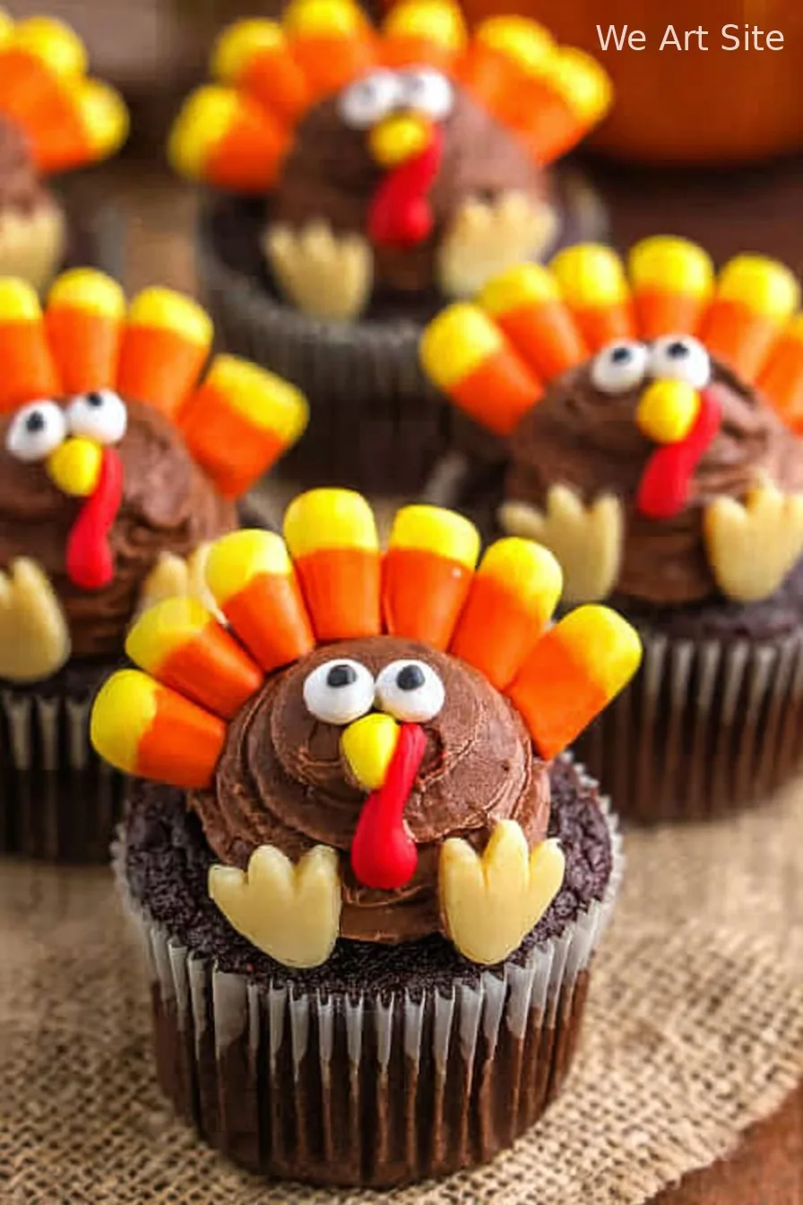 Turkey Cupcakes For Thanksgiving