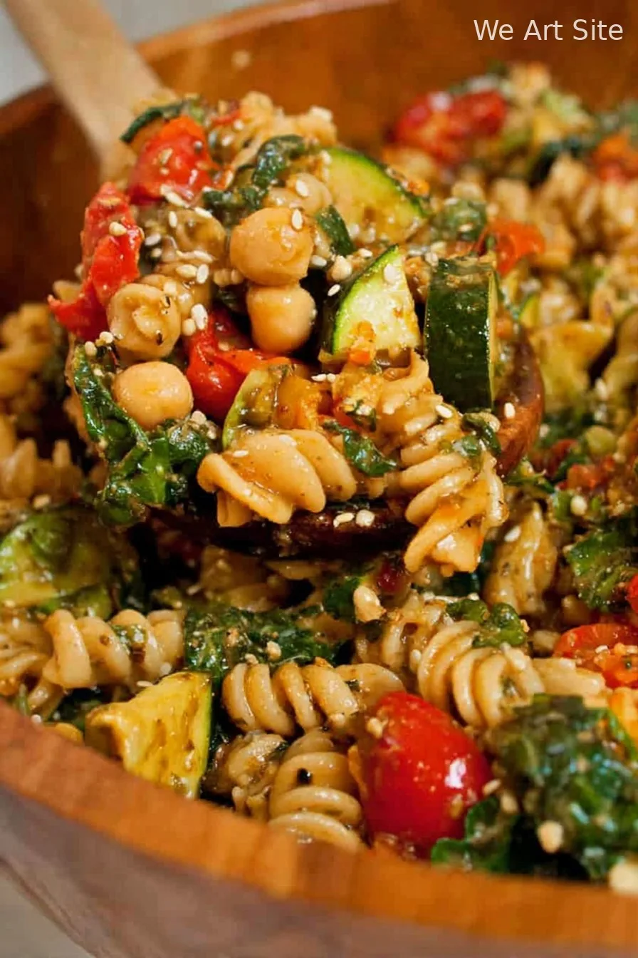 Balsamic Roasted Veggie Pasta Salad