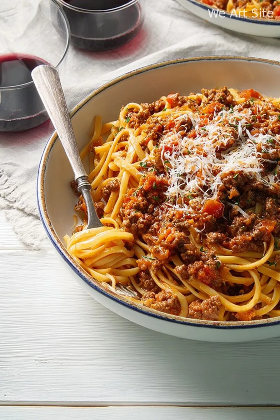 Beef Bolognese with Linguine