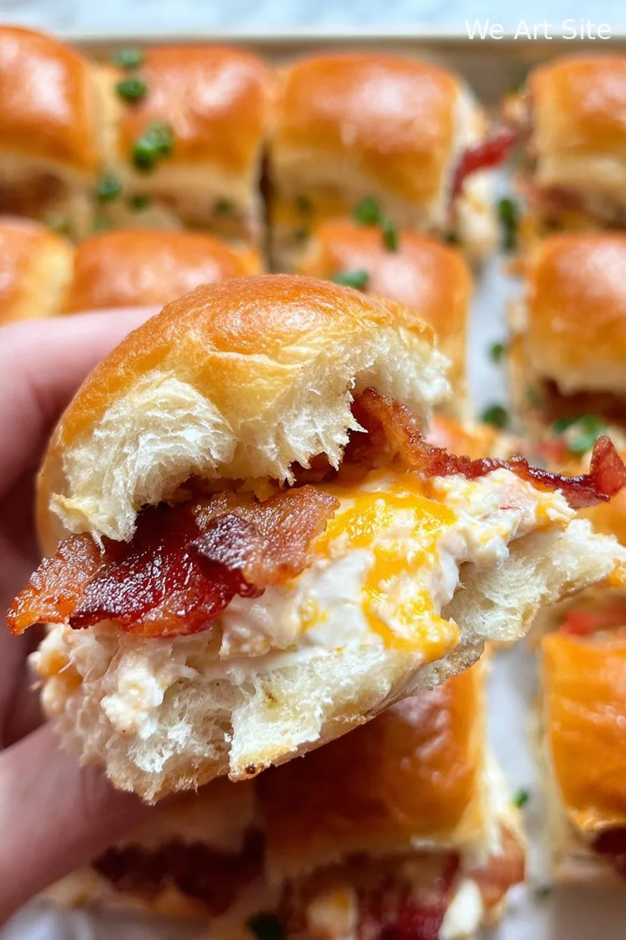 Chicken Bacon Ranch Sliders