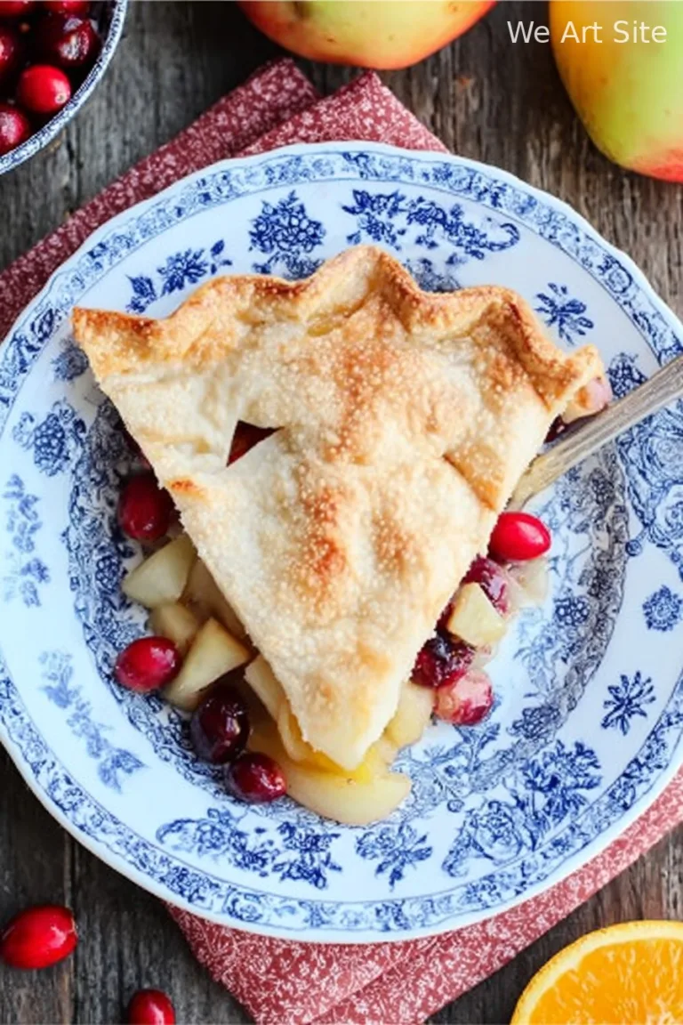 Cranberry Orange Pear Pie