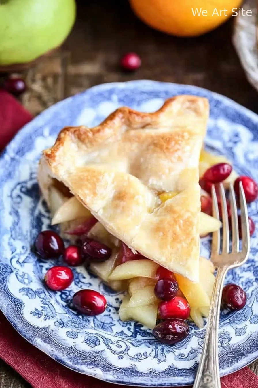 Cranberry Orange Pear Pie