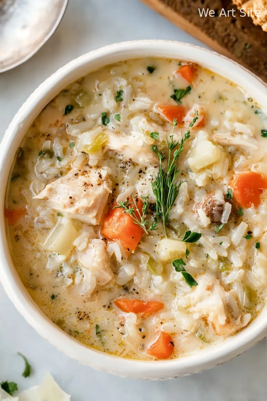 Creamy Chicken and Rice Soup