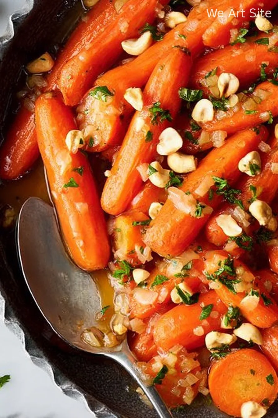 Glazed Marsala Carrots with Hazelnuts
