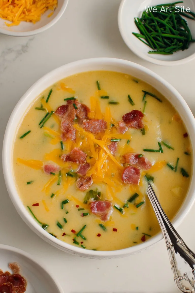 High Protein Loaded Potato Soup