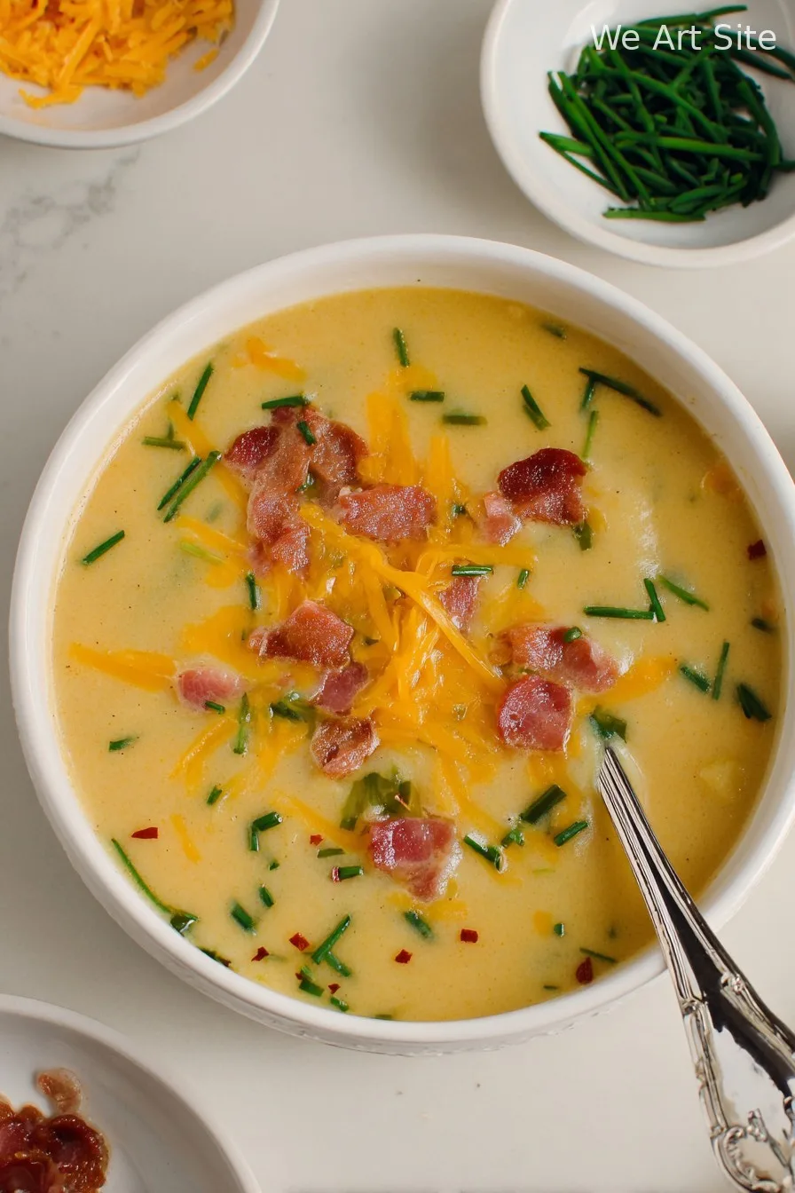 High Protein Loaded Potato Soup
