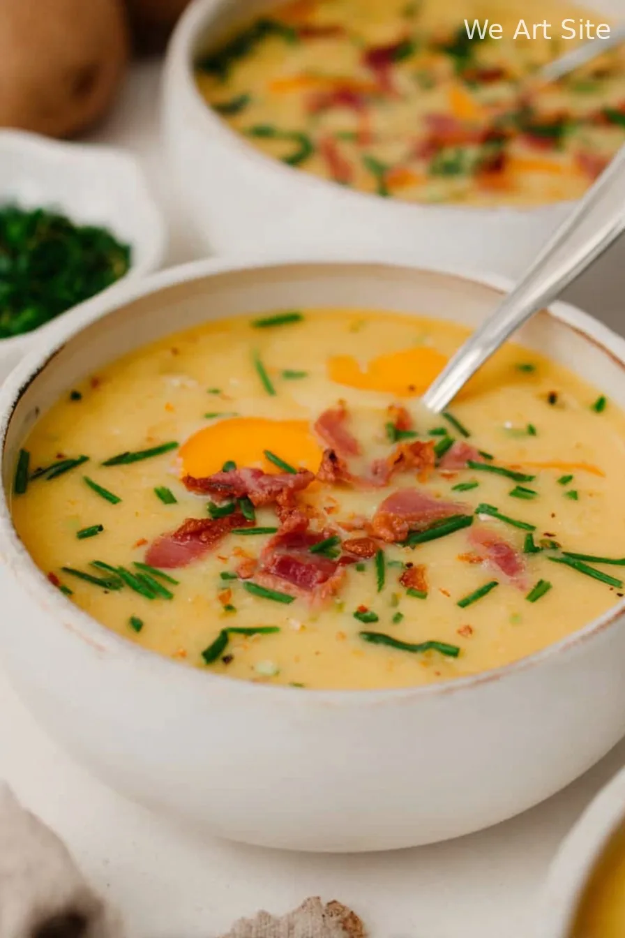 High Protein Loaded Potato Soup