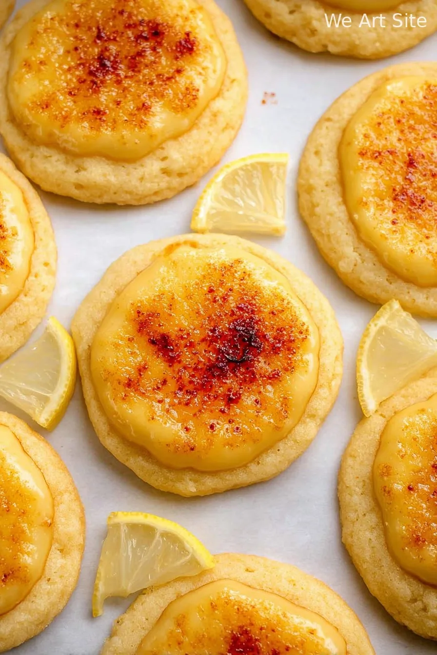 Lemon Crème Brûlée Cookies