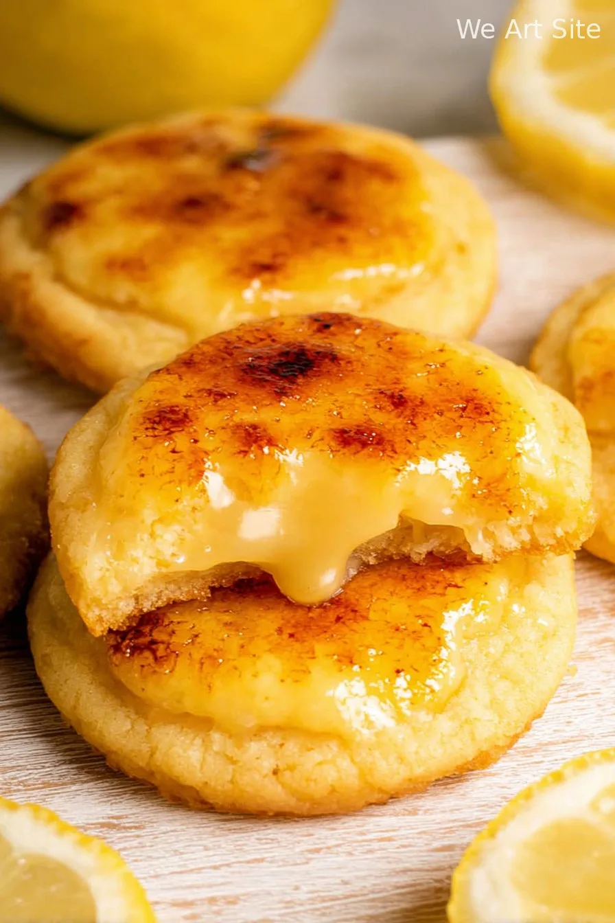 Lemon Crème Brûlée Cookies