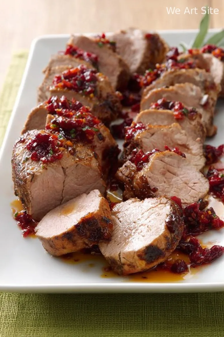 Pork Tenderloin with Cranberry-Orange Relish