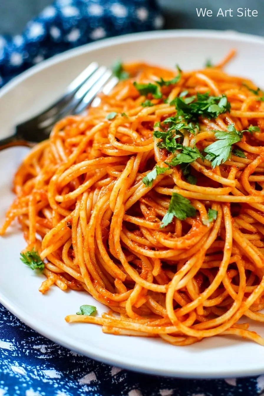 15 Minute Tomato Paste Pasta Sauce