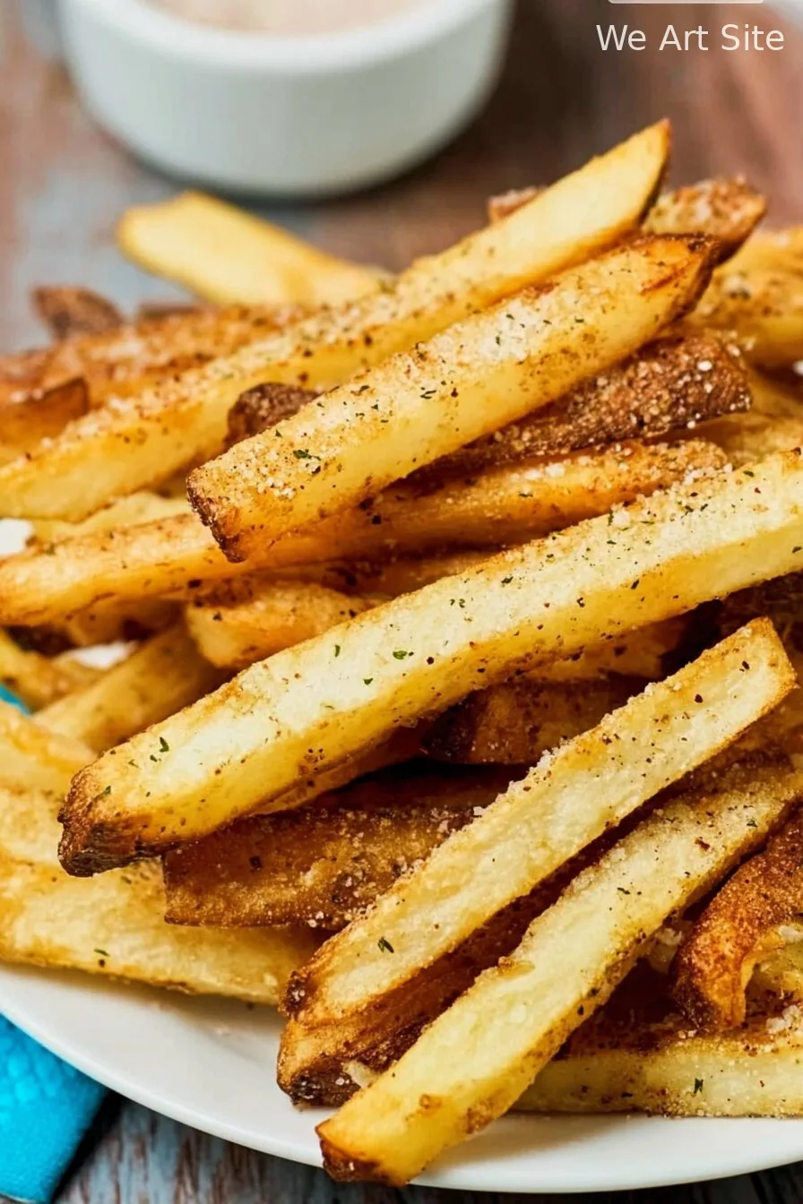 Air Fryer Hand Cut Fries with Seasoned Salt