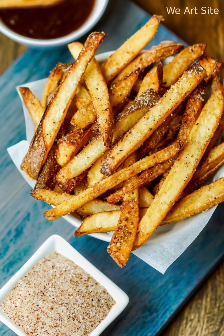 Air Fryer Hand Cut Fries with Seasoned Salt