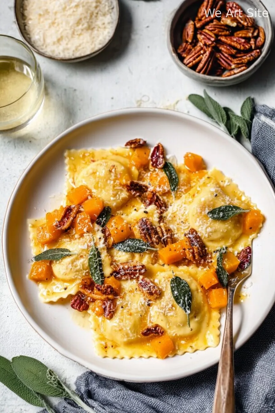 Brown Butter Ravioli with Butternut Squash