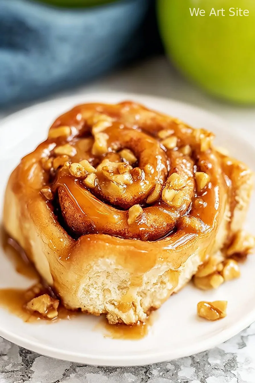 Caramel Apple Cinnamon Rolls