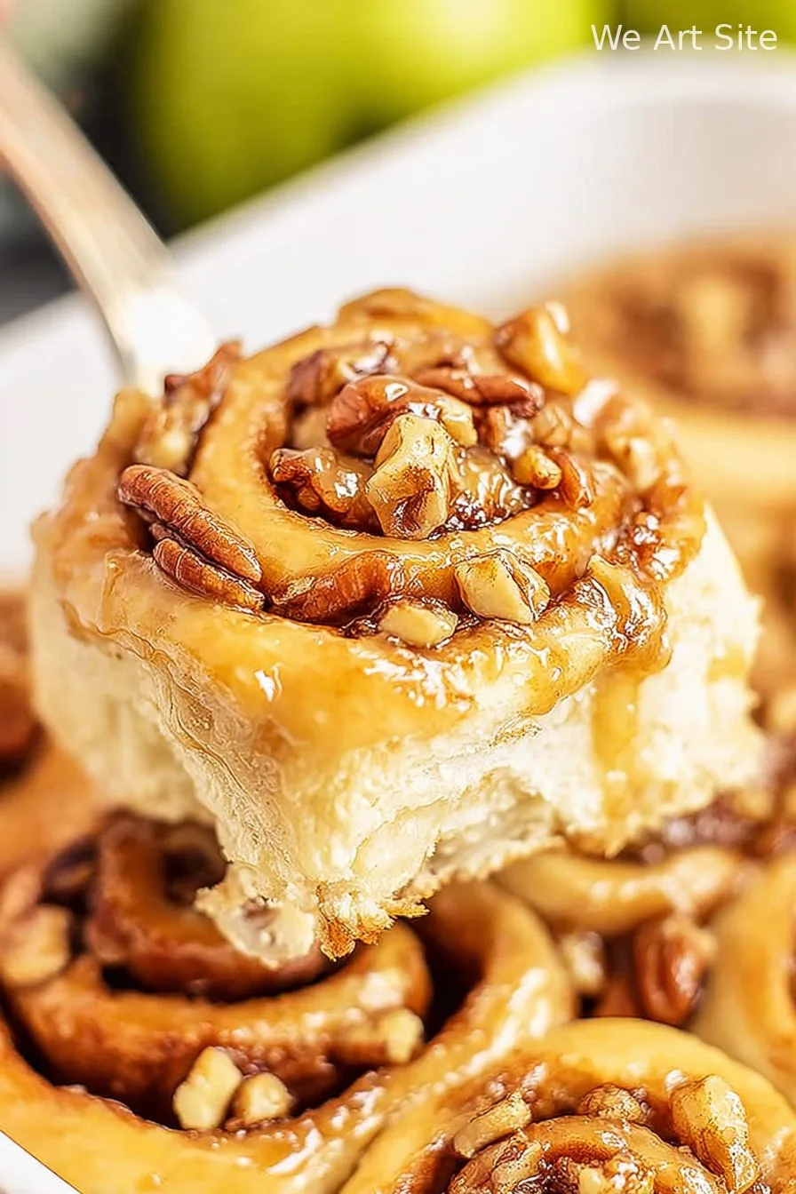 Caramel Apple Cinnamon Rolls