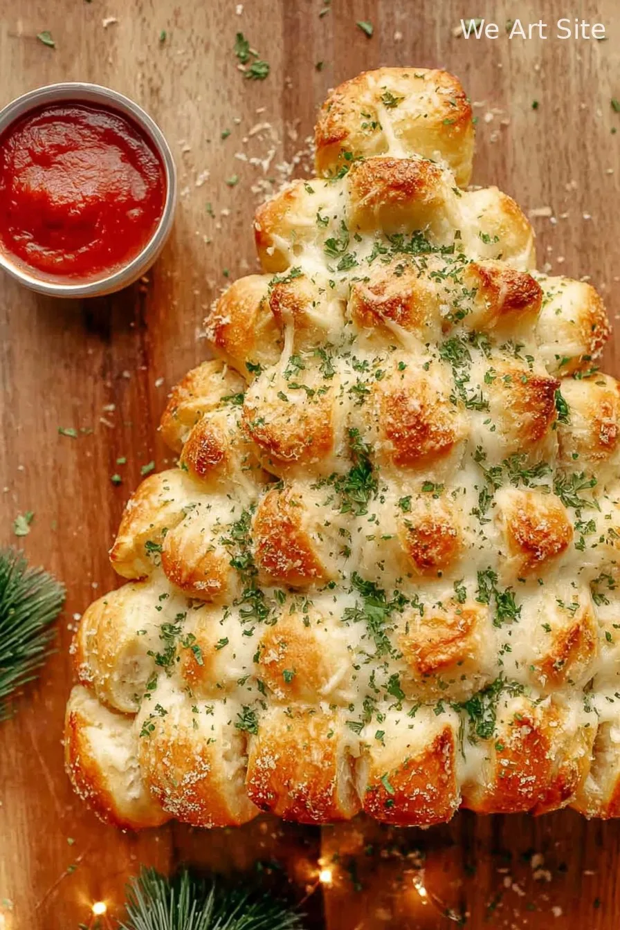 Christmas Tree Pull-Apart Bread
