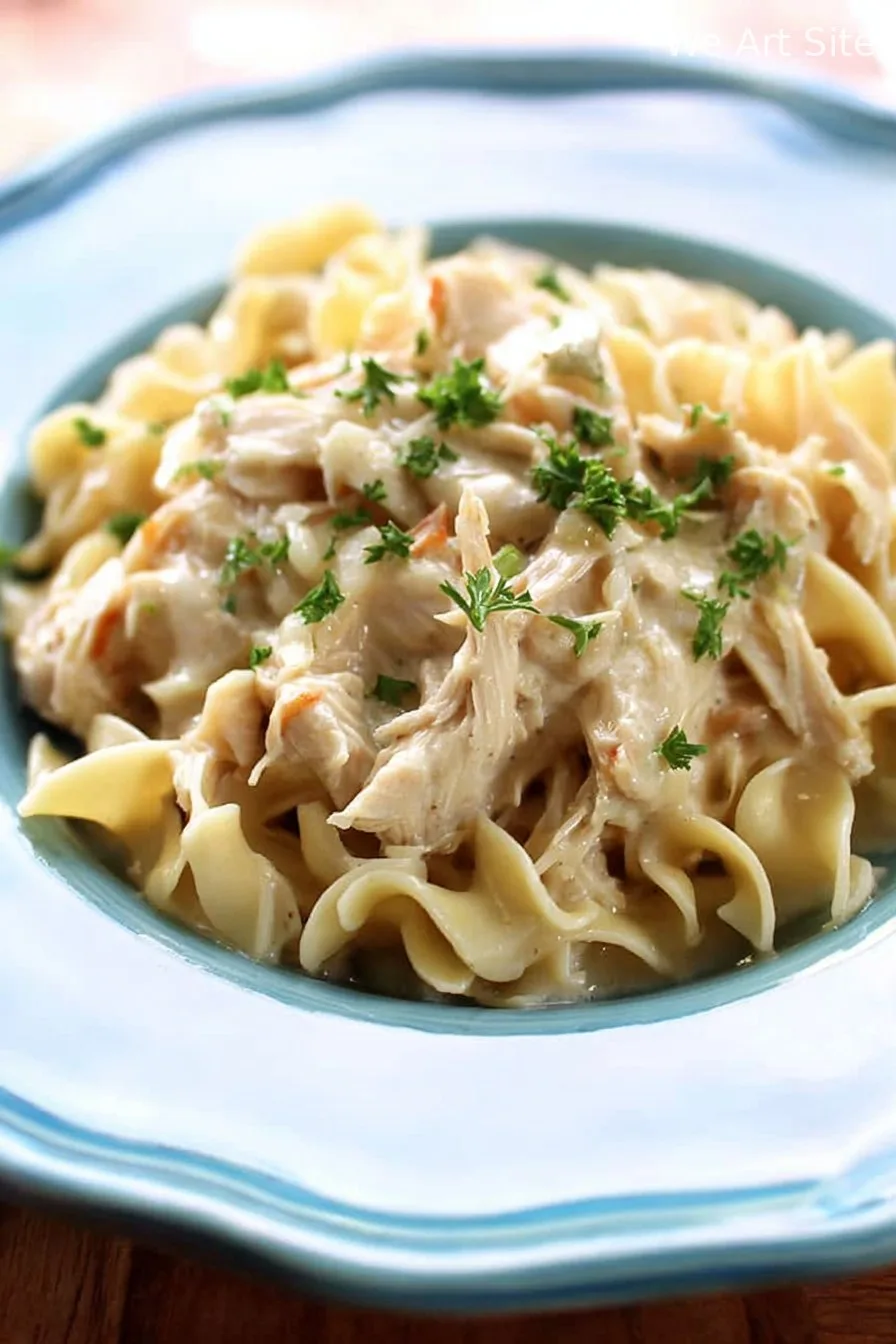 Crockpot Chicken and Noodles