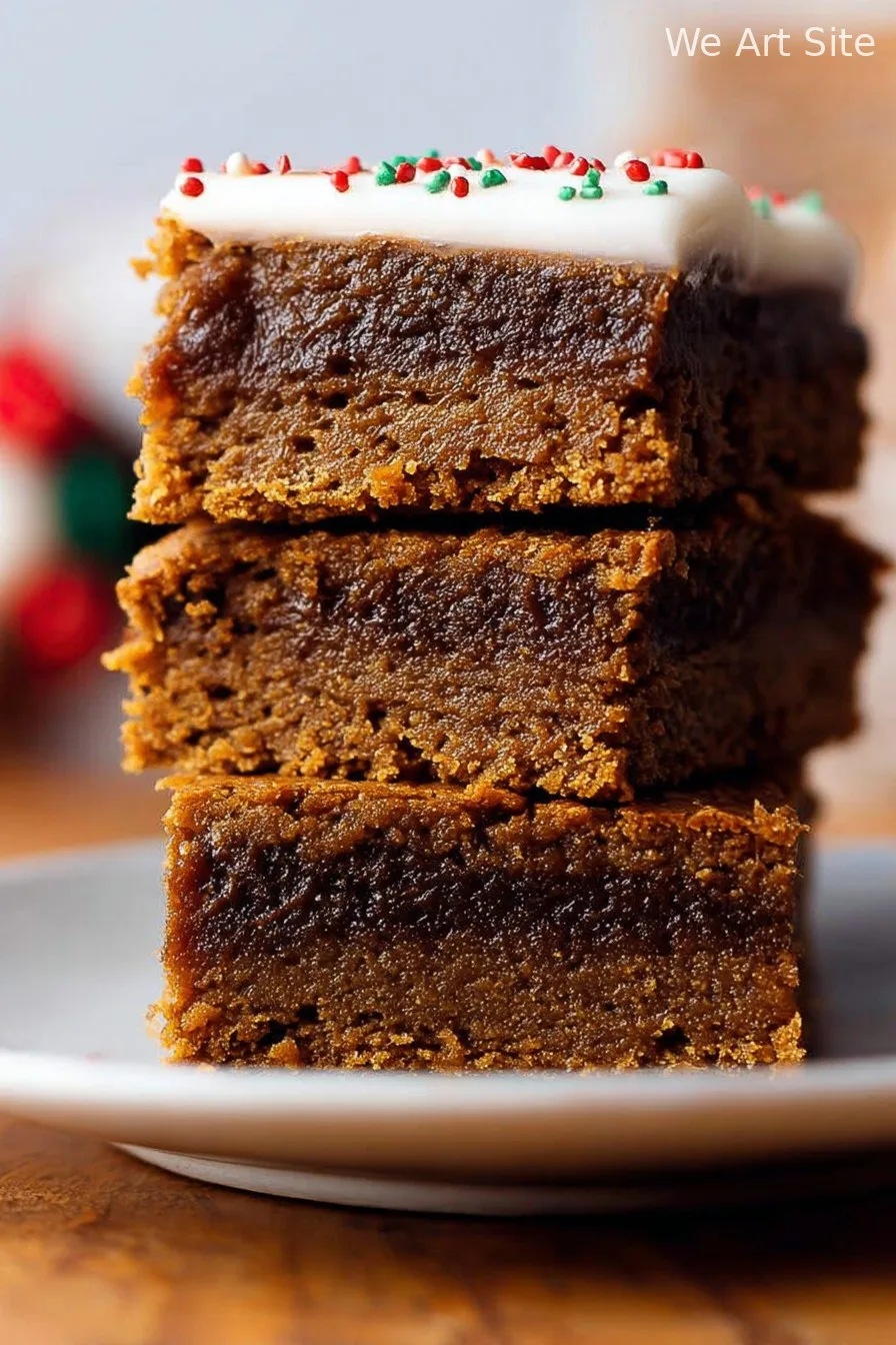 Gingerbread Cookie Bars