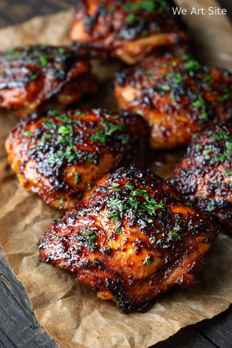 Slow Cooker BBQ Chicken Thighs