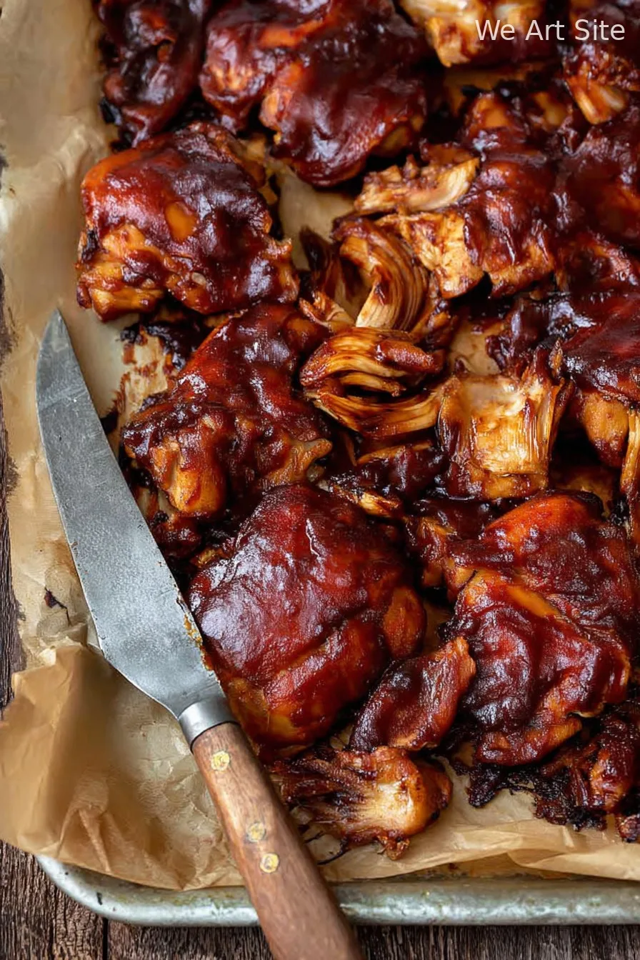 Slow Cooker BBQ Chicken Thighs