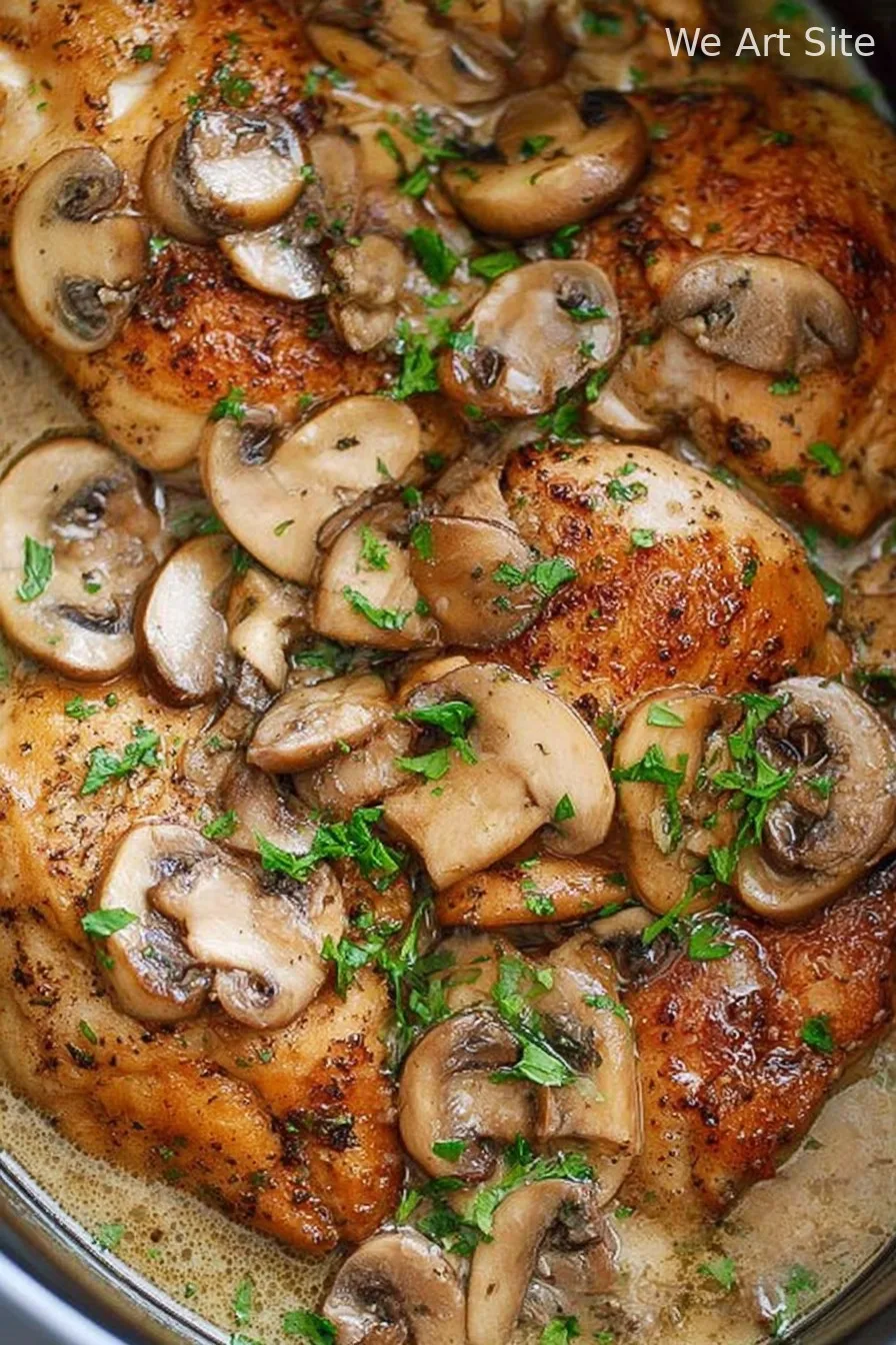 Slow Cooker Chicken Marsala